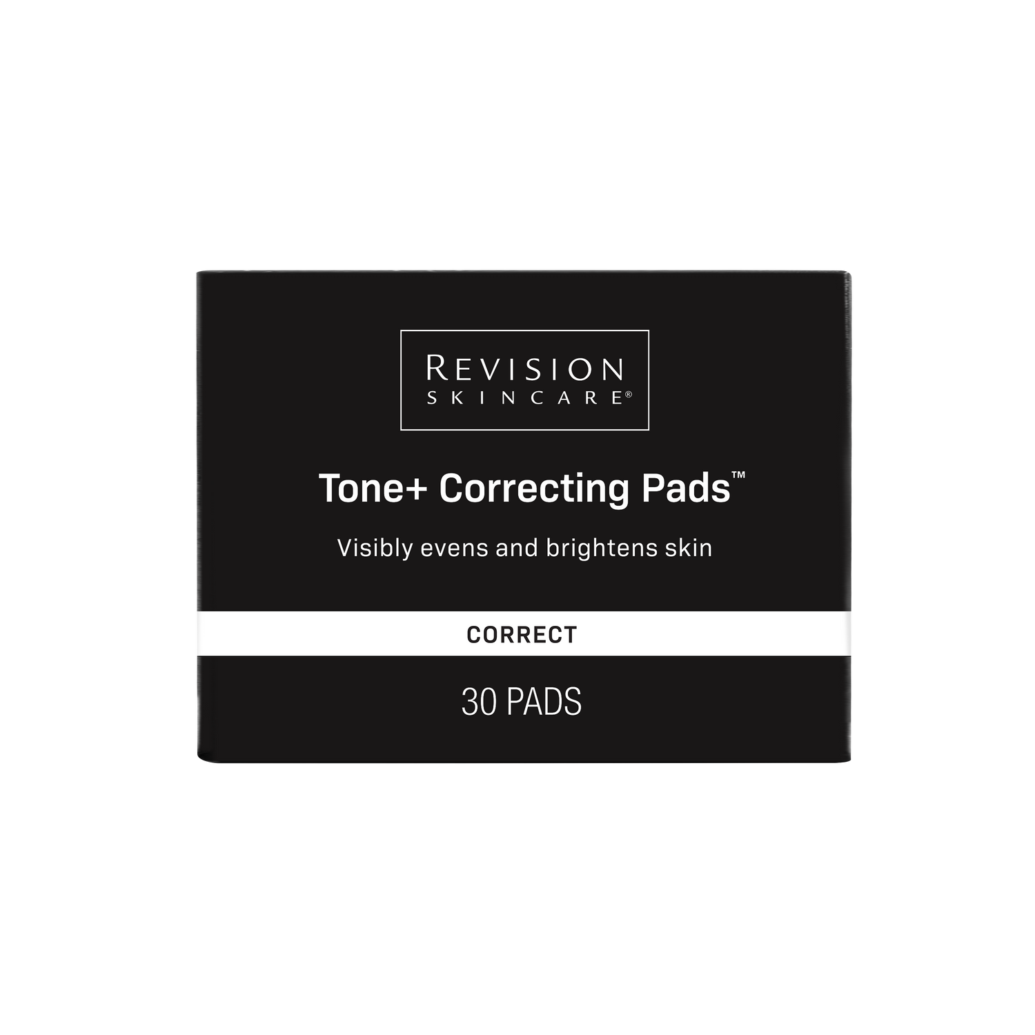 Revision Skincare Tone+ Correcting Pads carton, 30 pads