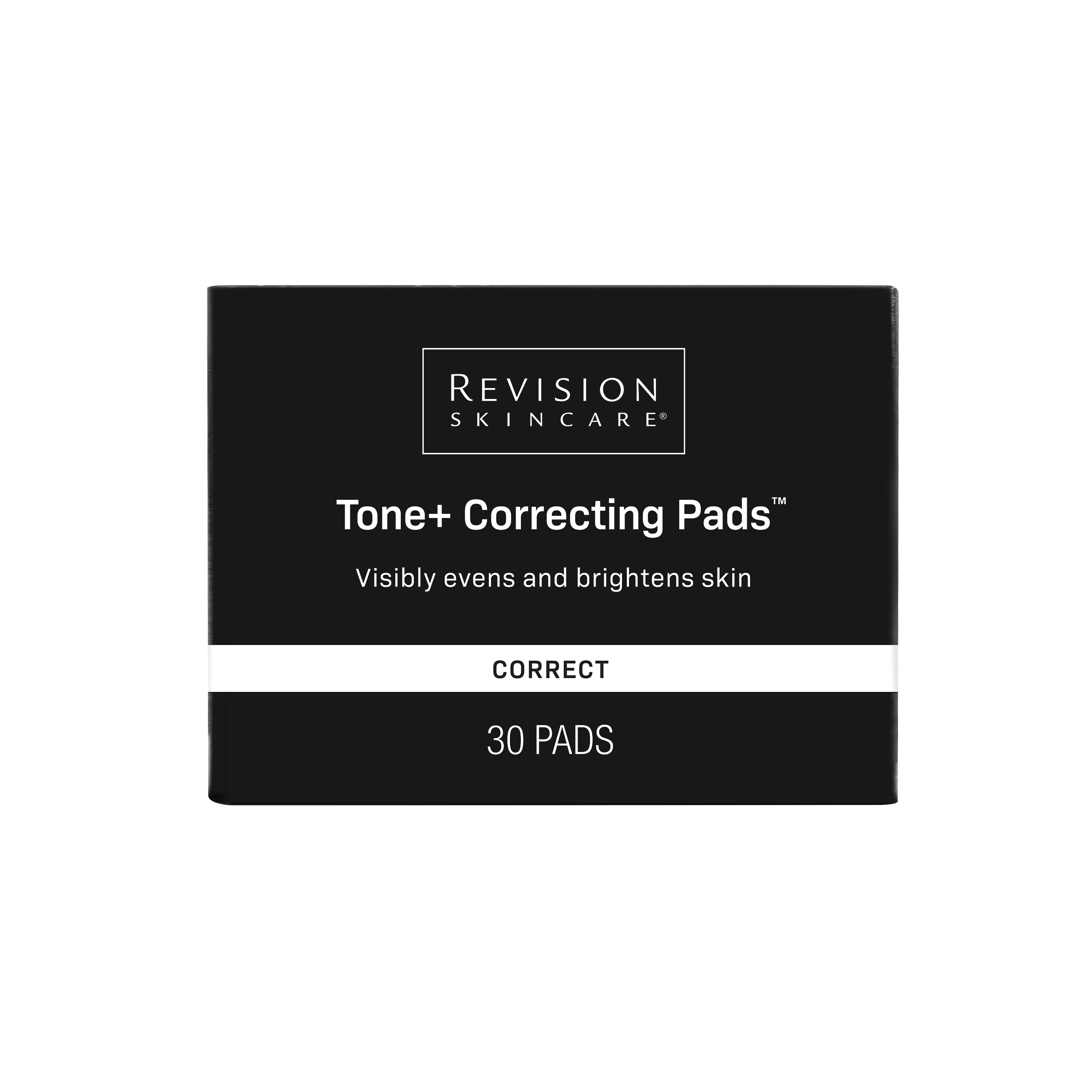 Revision Skincare Tone+ Correcting Pads carton, 30 pads
